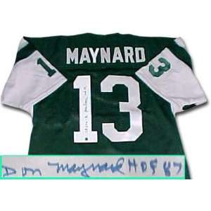 Don Maynard New York Jets Autographed Throwback Green Jersey