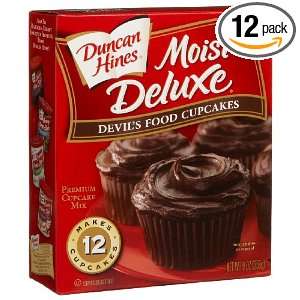 Duncan Hines Cupcakes, Devils Food Cupcakes, 9 Ounce Boxe (Pack of 12 