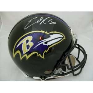 Ed Reed Autographed Ravens Authentic Proline Full Size Helmet