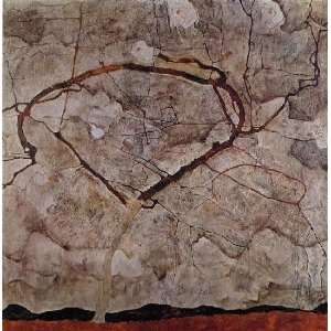  Hand Made Oil Reproduction   Egon Schiele   24 x 24 inches 