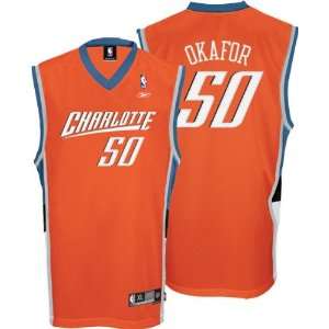 Emeka Okafor Orange Reebok NBA Swingman Charlotte Bobcats Jersey