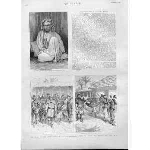  Death Emin Pasha Scenes Ujiji & Nyassaland Old Prints 