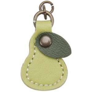    Pear Leather Like Zipper Charm   Light Green 