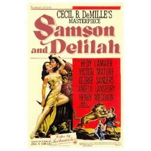  Samson & Delilah (1949) 27 x 40 Movie Poster Style A