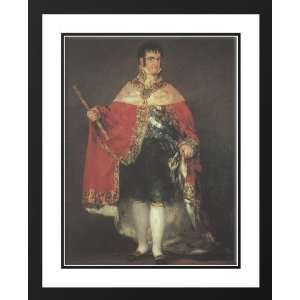   Double Matted Ferdinand VII in his Robes of State