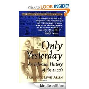   Investment Classics) Frederick Lewis Allen  Kindle Store