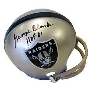 George Blanda HOF 81 Autographed / Signed Oakland Raiders Mini Helmet 