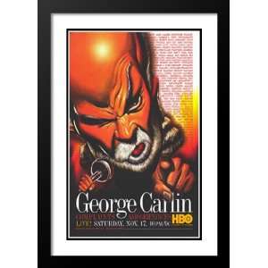 George Carlin Complaints 32x45 Framed and Double Matted TV Poster 