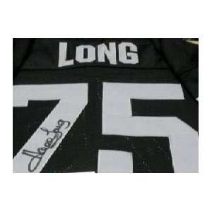 Howie Long Autographed Custom Black Jersey