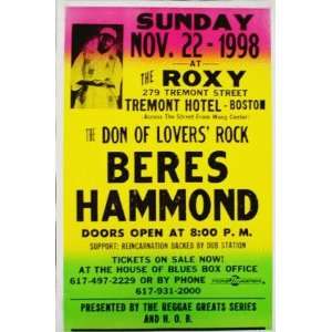 Jimmy Cliff Reggae Boston Original Concert Poster