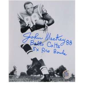 John Mackey Baltimore Colts 16x20 Autographed Photgraph with 5x Pro 