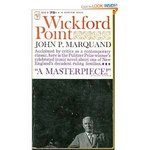  Wickford Point John P. Marquand Books