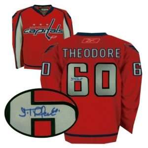 Jose Theodore Signed Jersey Capitals Dark Replica