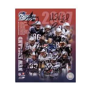 2007) 8x10 By the 2007 New England Patriots Adalius Thoma, Tom Brady 