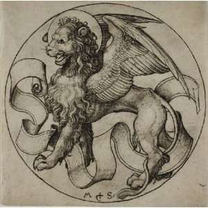 Hand Made Oil Reproduction   Martin Schongauer   32 x 32 inches   The 