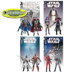  EE Exclusive Star Wars Figures Legacy Comic Packs Set 