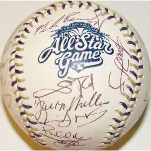 Mike Piazza Signed Baseball   2002 NL All Star Team 28   Autographed 