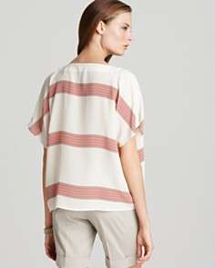 Quotation Alcee Blouse   Dana Stripe Tie Front