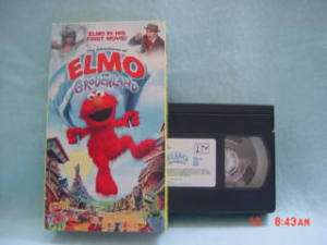 ELMO IN GROUCHLAND elmo in his first movie vhs kids 99 043396027107 