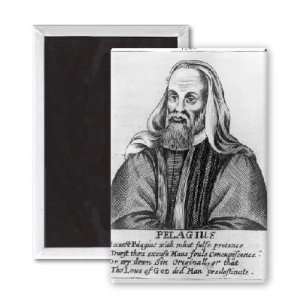  Pelagius (engraving) by English School   3x2 inch Fridge 