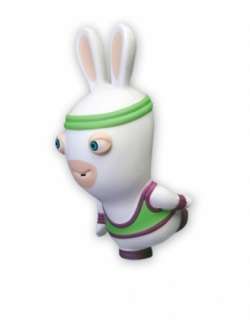 RAYMAN RAVING RABBIDS   SQUEEZIE DOLL (FITNESS BUNNY)  
