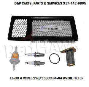 GOLF CART EZ GO 4 CY TUNE UP KIT TXT 94+UP W/OIL FILTER  