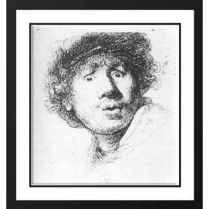  Rembrandt 28x30 Framed and Double Matted Self Portrait 