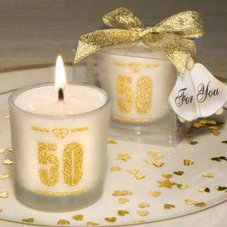 72   50th Anniversary or Birthday Candle Favors  