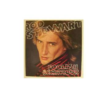 Rod Stewart Foolish Behavior poster