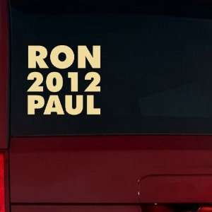 Ron Paul 2012 Window Decal (Cream)