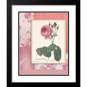 Mary Elizabeth Framed and Double Matted Print 20x23 Shabby Chic Rose 