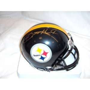 Santonio Holmes Pittsburgh Steelers Autographed Mini Helmet