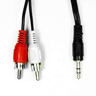 4FT 3.5MM STEREO PLUG TO 2 RCA PLUGS CABLE 4 FT  