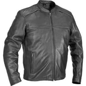 River Road Seneca Cool Mens Classic Leather Cruiser Motorcycle Jacket 