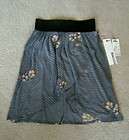 ONEILL Floral Gray Wrap Skirt w Elastic Waist sz S NEW items in dq 