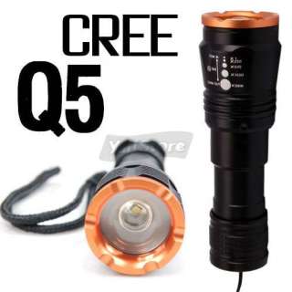 Romisen RC C6 CREE Q5 LED Flashlight Convex Lens Focus  