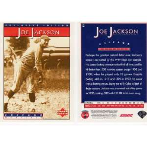  Shoeless Joe Jackson Exclusive Edition Upper Deck Baseball 