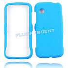  For LG Prime GS390 Fluorescent Light Blue Hard Cover Faceplate Case