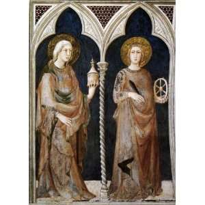 Hand Made Oil Reproduction   Simone Martini   32 x 44 inches   St Mary 
