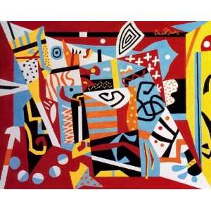 Hand Made Oil Reproduction   Stuart Davis   32 x 26 inches   Hot Still 