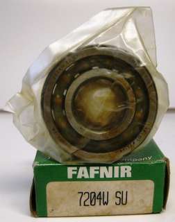 Fafnir Single Row Angular Contact Ball Bearing 7204W SU NIB  