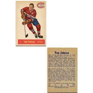  Tom Johnson 1957 1958 Parkhurst Card