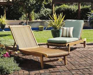   Grade A Teak Outdoor Garden Patio Steamer Chaise Sun Lounger Furniture