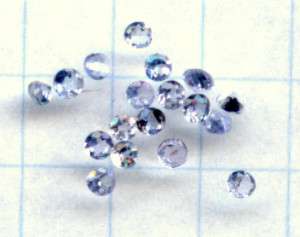 lot 1.5 1.7mm round Tanzanites loose gemstones gems  