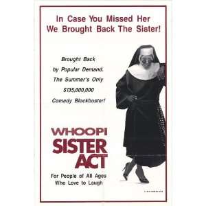  Sister Act (1992) 27 x 40 Movie Poster Style B