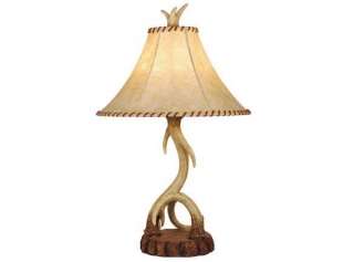   vaxcel RUSTIC ANTLER lodge light TABLE LAMP NATURAL LIGHTING  