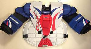   Barikad goal ice hockey goalie chest pads and arm protector sz JR