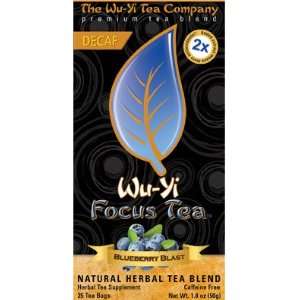Wu Yi Focus Tea  25ct/box  Blueberry Flavor  Grocery 