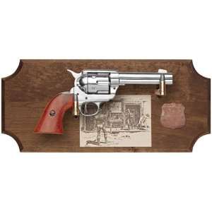Wyatt Earp Deluxe Dark Wood Framed Replica