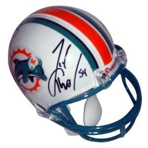 Zach Thomas Signed Mini Helmet   Autographed NFL Mini Helmets